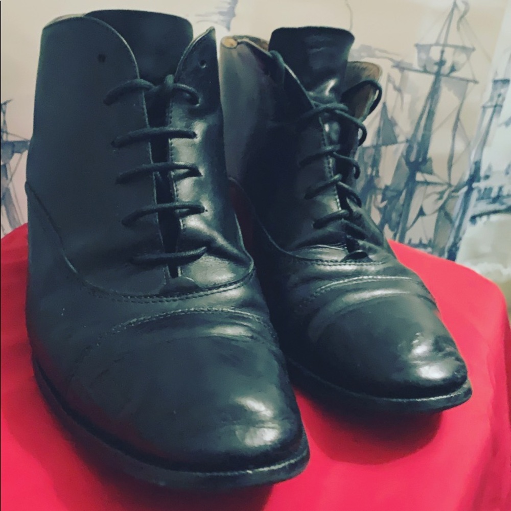 Vintage Black Italian Etienne Aigner Leather Boots